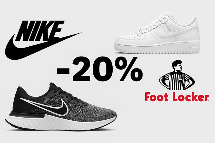 Offerta Nike: -20% su Foot Locker Italia fino al 22 maggio 2025 1 promo nike foot locker maggio 2025