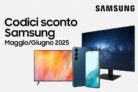 Codici sconto Samsung Maggio-Giugno 2025: risparmia su TV, monitor, Galaxy ed elettrodomestici